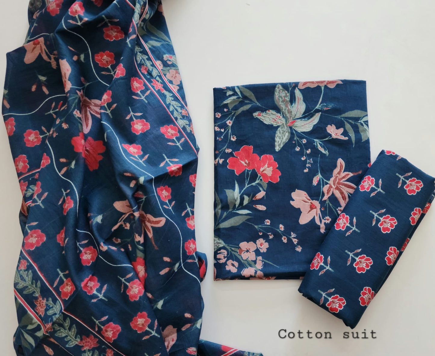 Cotton Dress Material With Dupatta