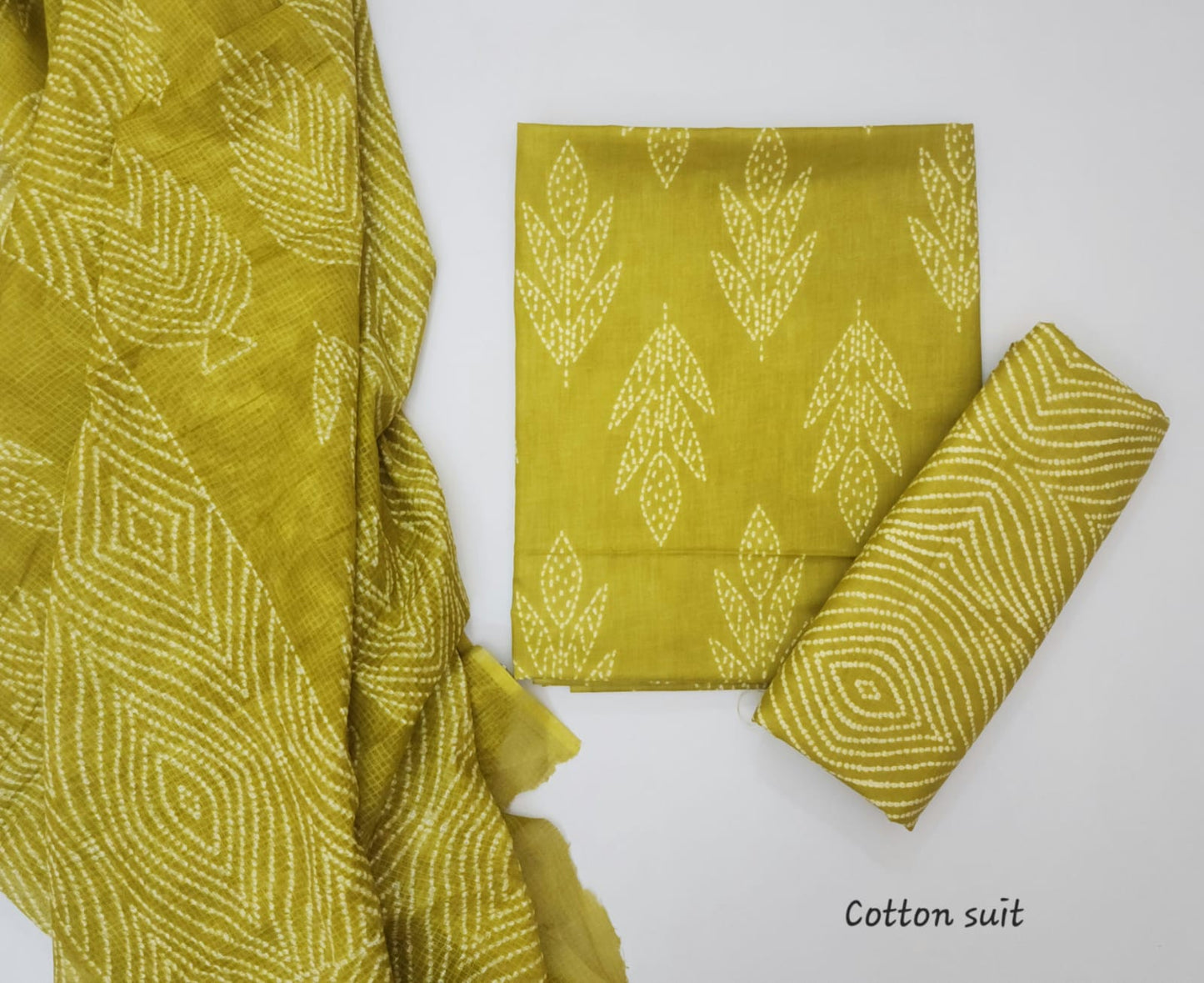 Cottton Dress Material With Dupatta