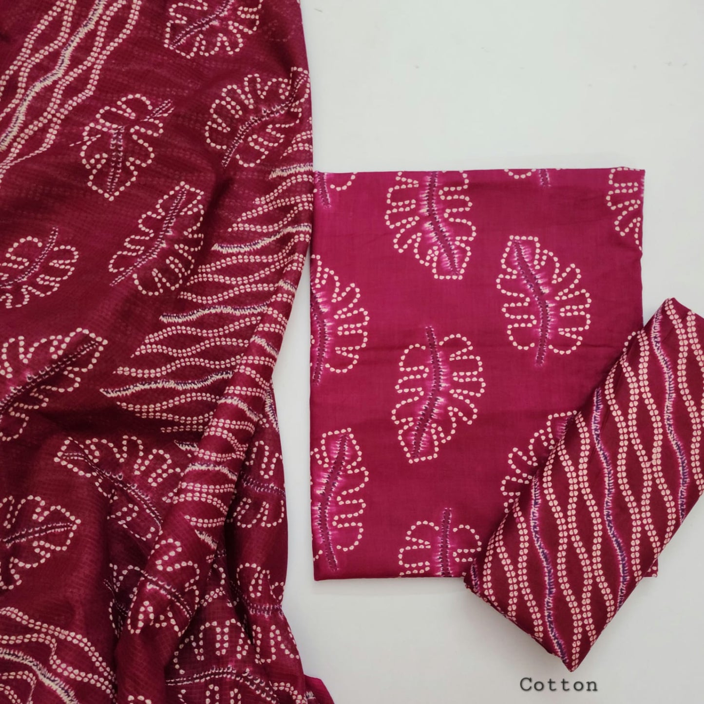 Cotton Dress Material With Kota Doria Dupatta