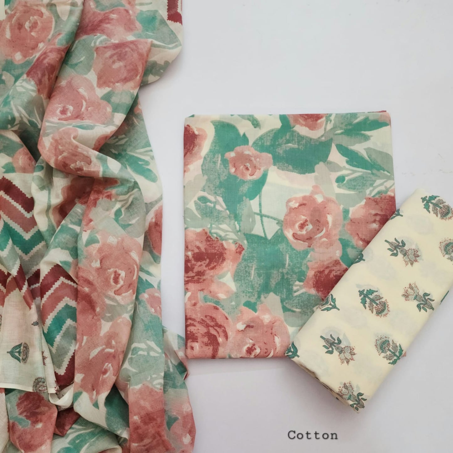 Cotton Dress Material With Dupatta