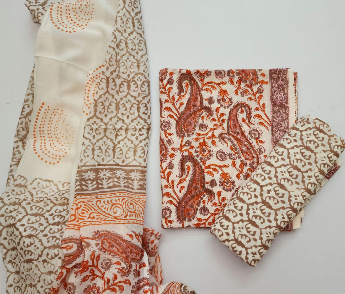 Cotton Kantha Dress Material