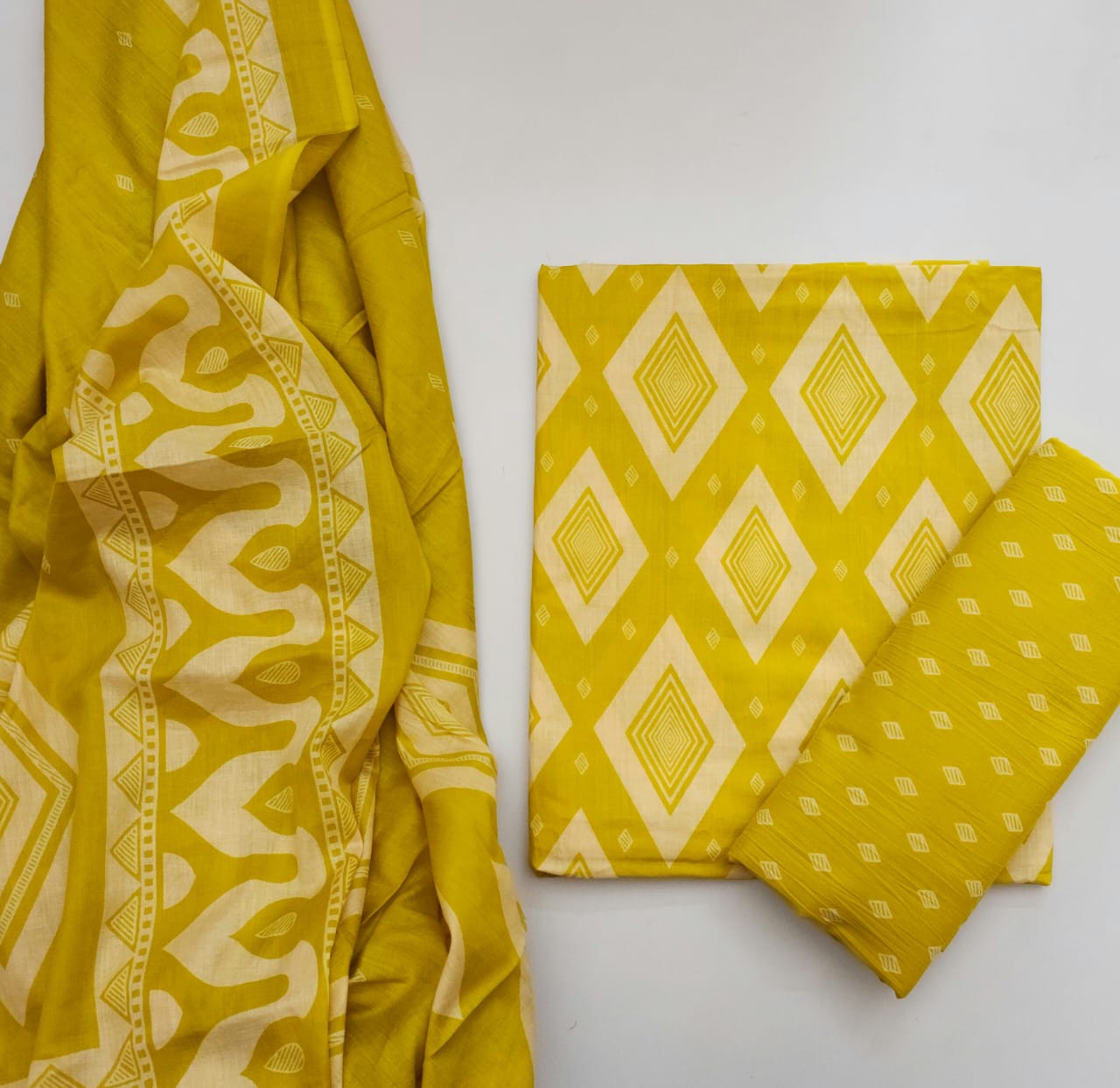 Cotton Dress Material With Dupatta
