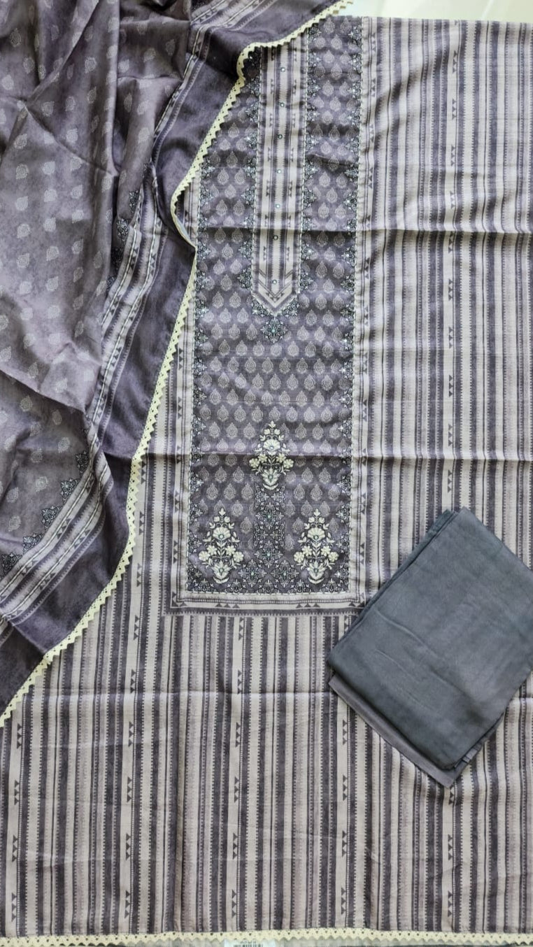 Raw silk dress material