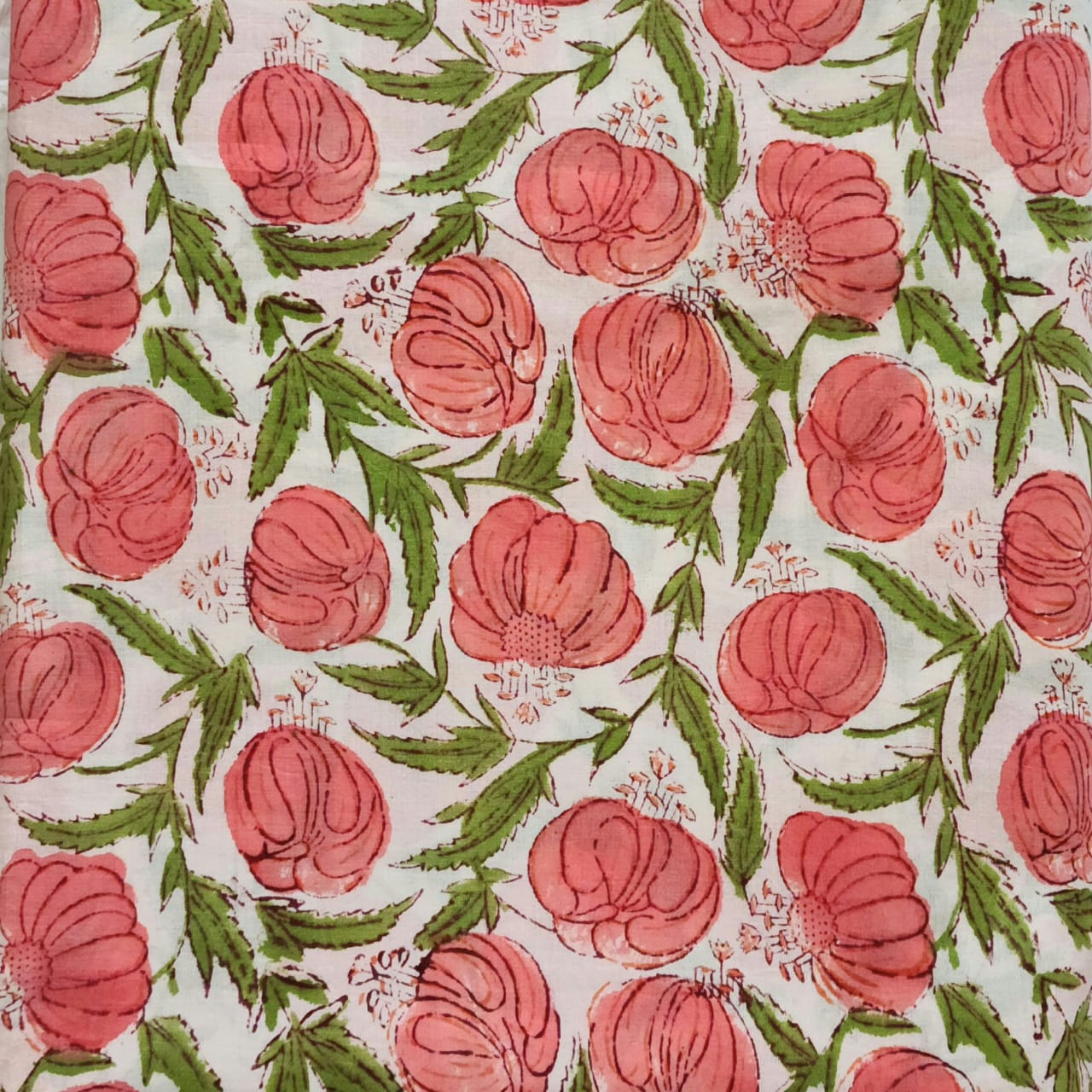 Cotton Hand Block Printed Running Material