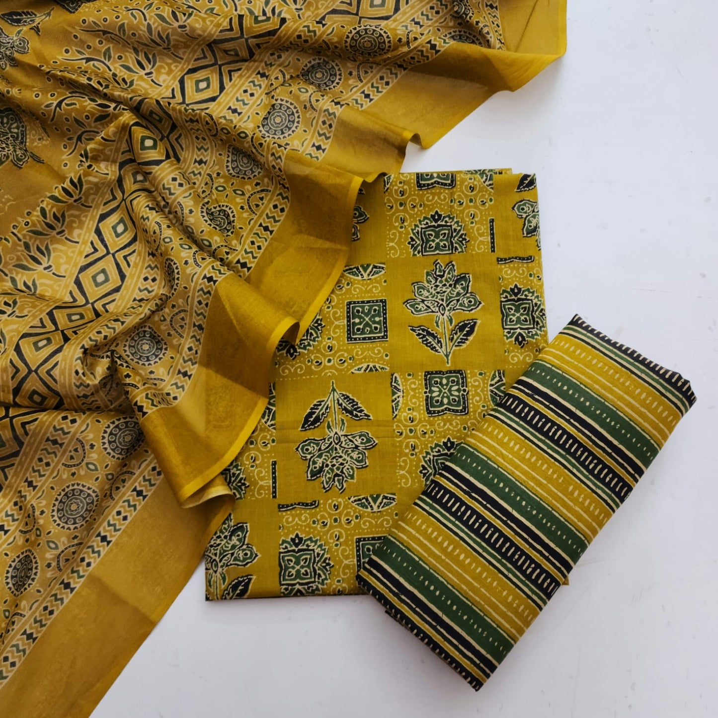 Cotton Dress Material With Dupatta