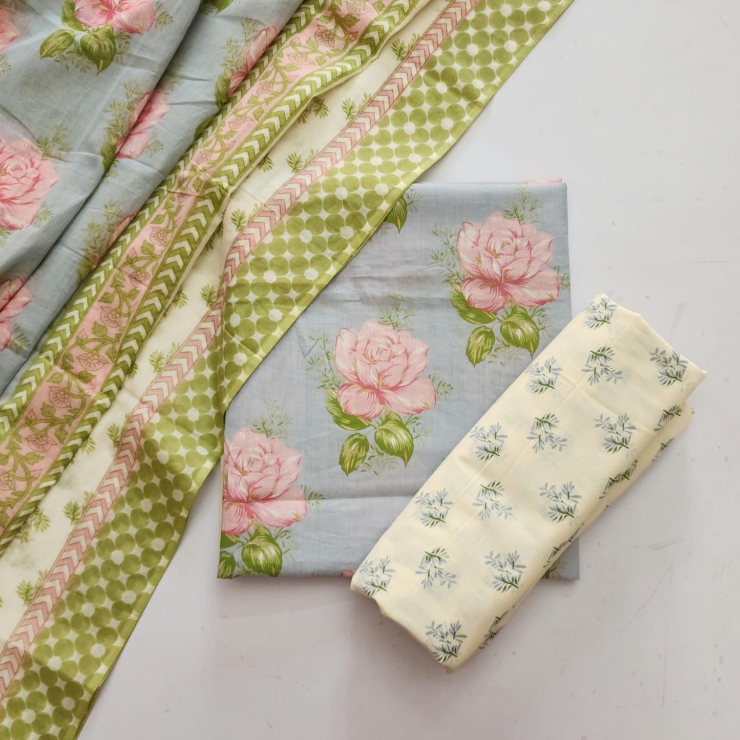 Cotton Dress Material With Dupatta