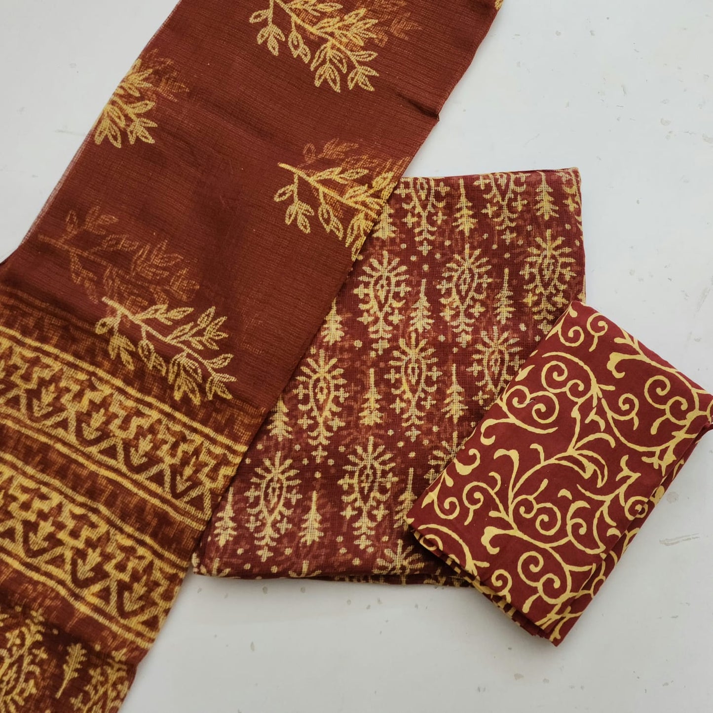 Kota Doria Dress Material