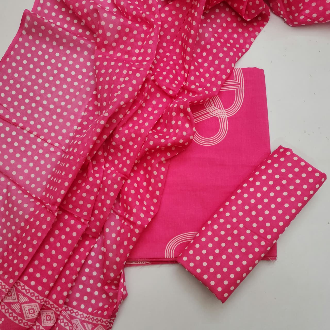 Cotton Dress Material With Dupatta