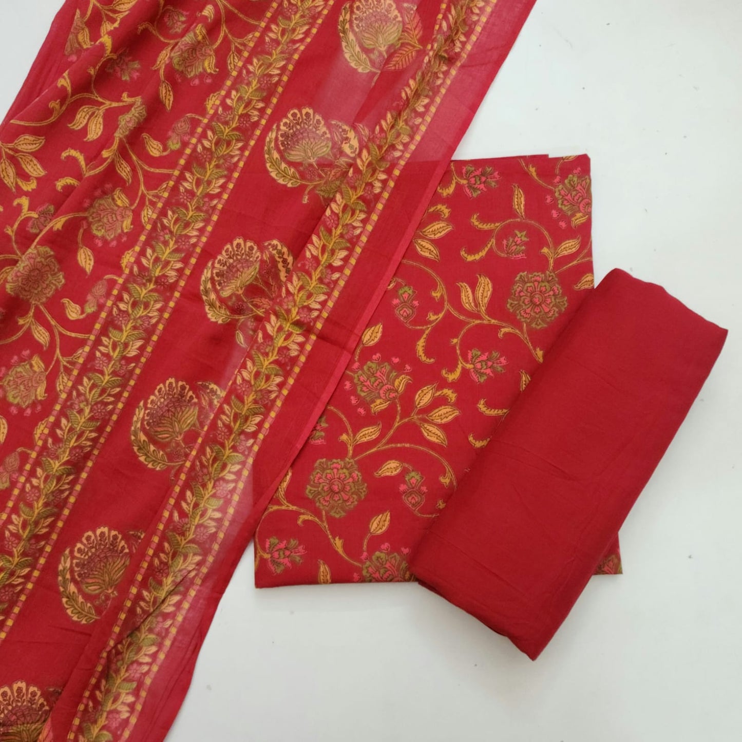 Cotton Dress Material With Dupatta