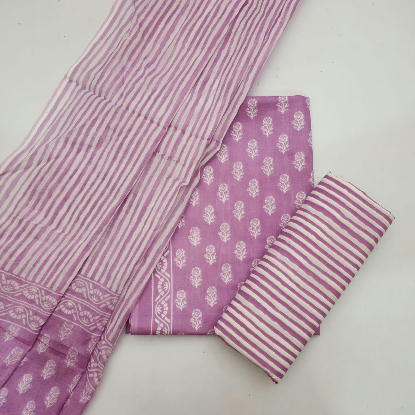 Cotton Dress Material With Dupatta