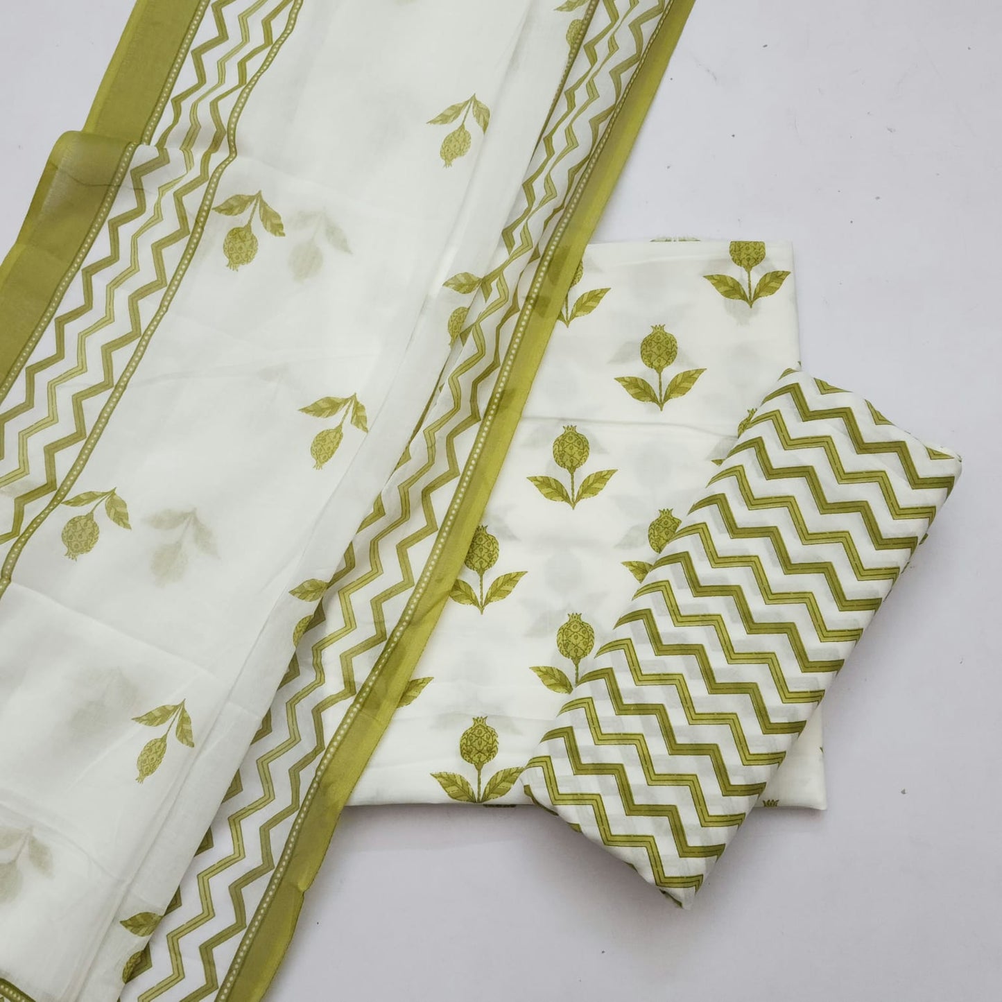 Cotton Dress Material With Dupatta