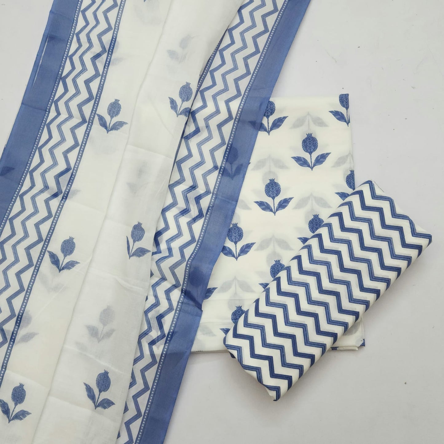 Cotton Dress Material With Dupatta