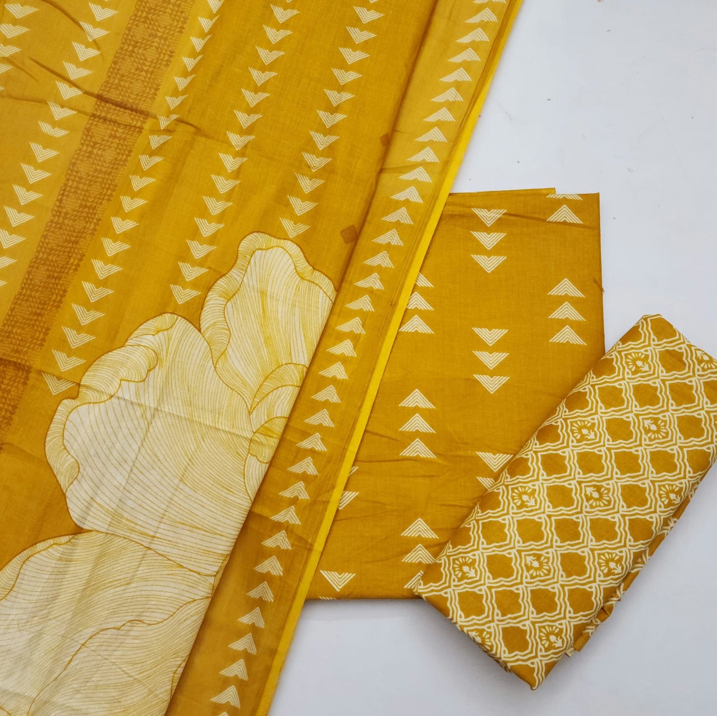 Cotton Dress Material With Dupatta