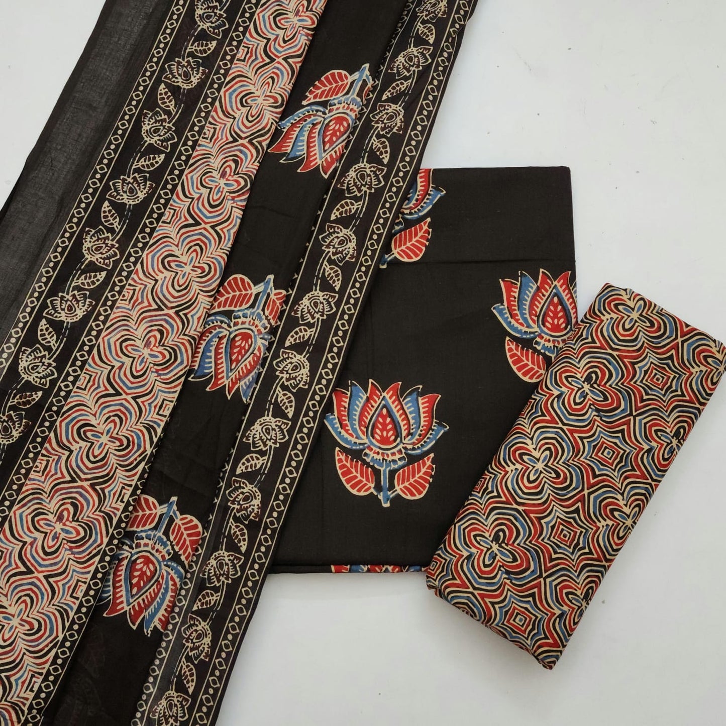 Cotton Dress Material With Dupatta