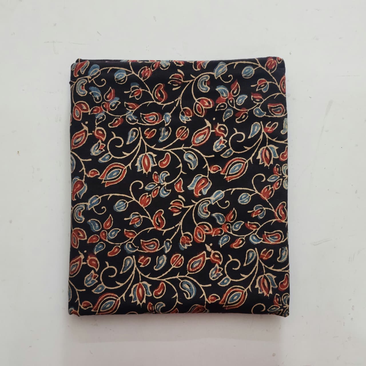 Natural Ajrakh Handblock Print Running material