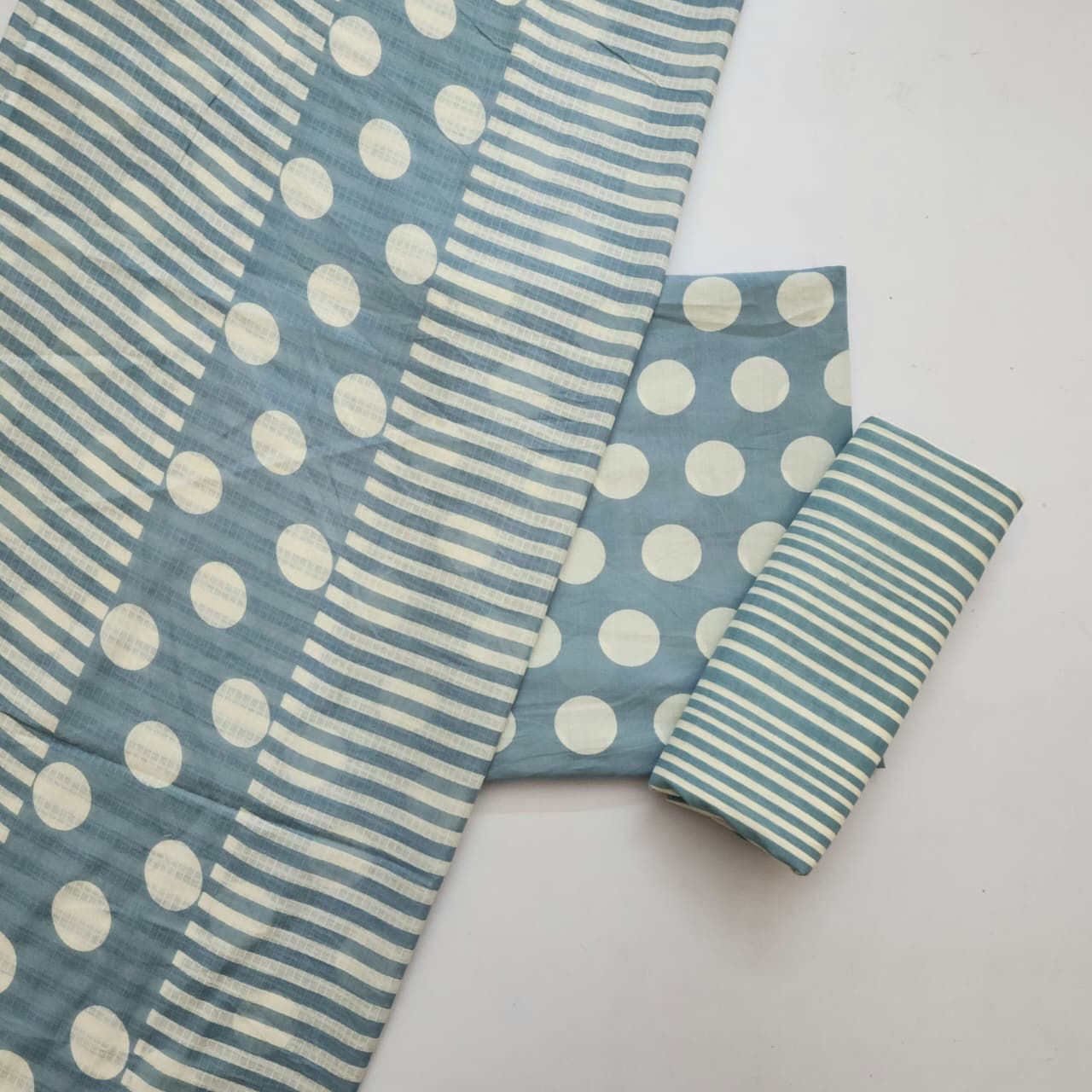 Cotton Dress Material With Kota Checks Dupatta