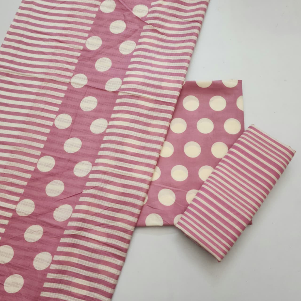 Cotton Dress Material With Kota Checks Dupatta