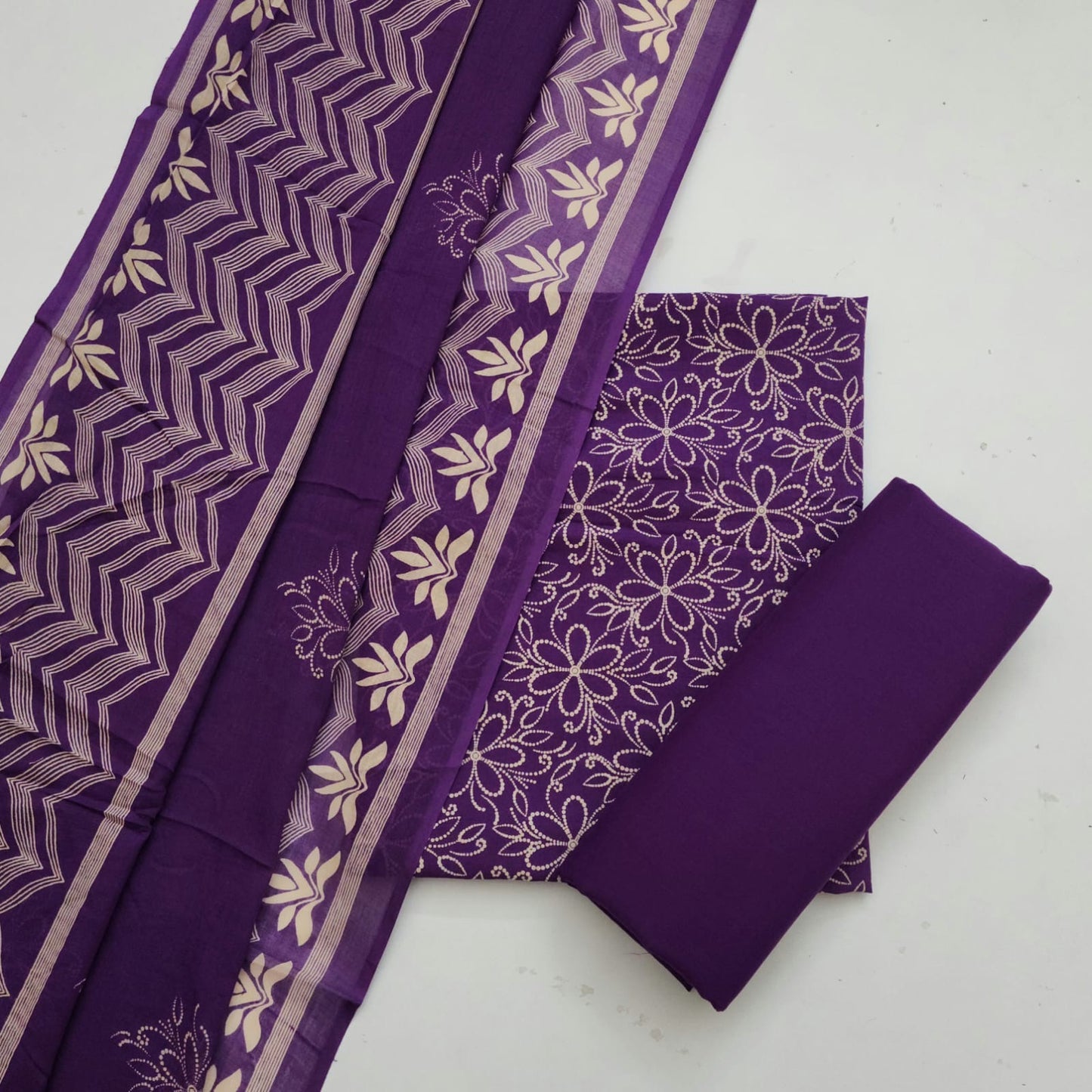 Cotton Dress Material With Dupatta