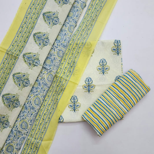Cotton Dress Material With Dupatta