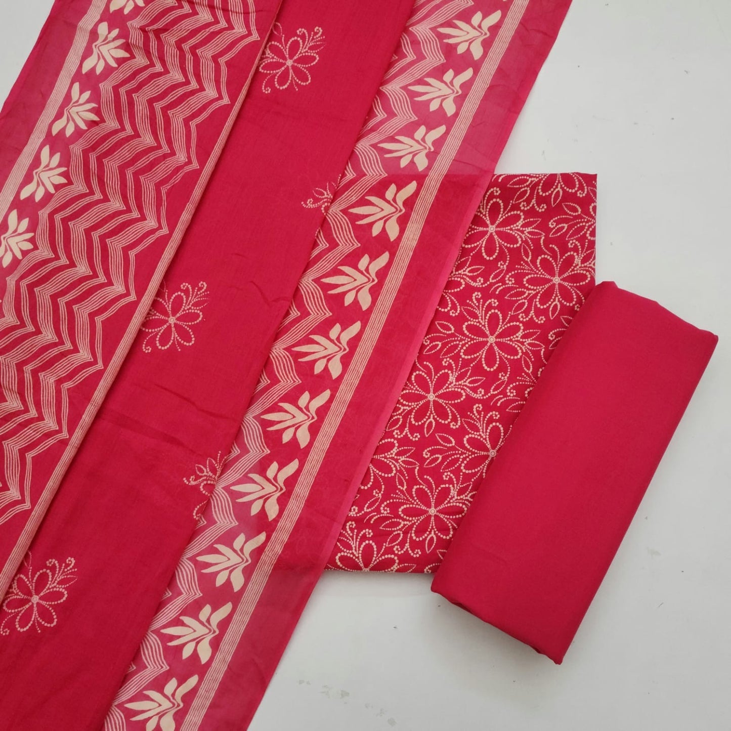 Cotton Dress Material With Dupatta