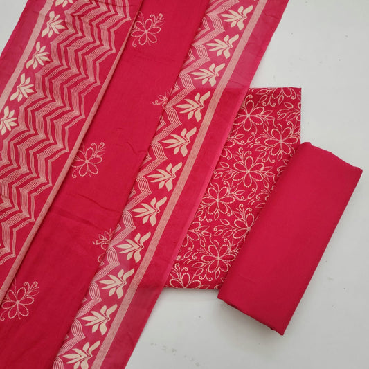 Cotton Dress Material With Dupatta