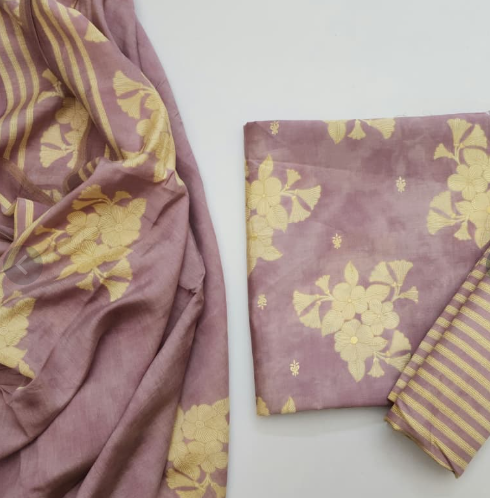 Muslin Dress Material With Dupatta