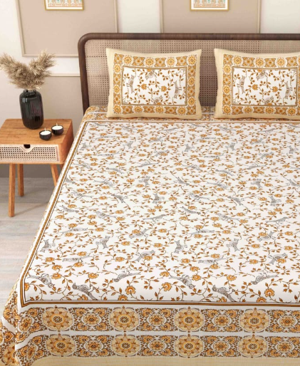 Cotton double bedsheets (1+2)