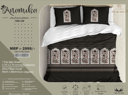 King size premium cotton bedsheet