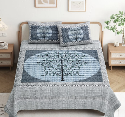 Cotton double bedsheets (1+2)