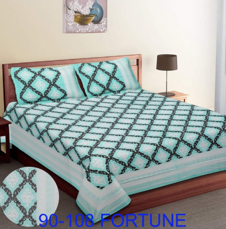 Cotton double bedsheets (1+2)