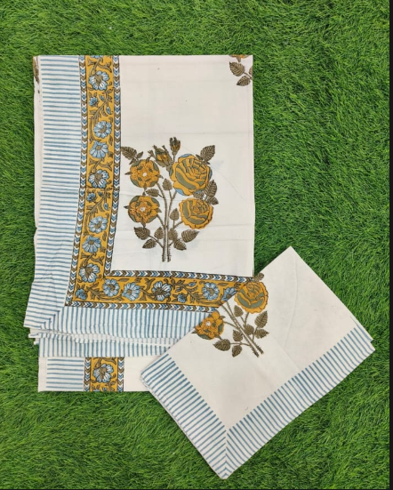 Hand Block Cotton Bedsheet