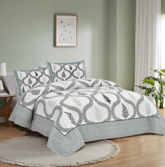 COTTON DOUBLE BEDSHEETS [1+2] KING SIZE