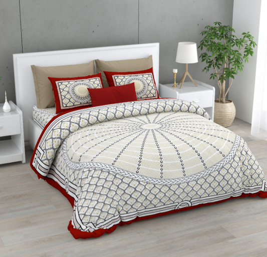COTTON DOUBLE BEDSHEETS [1+2] KING SIZE