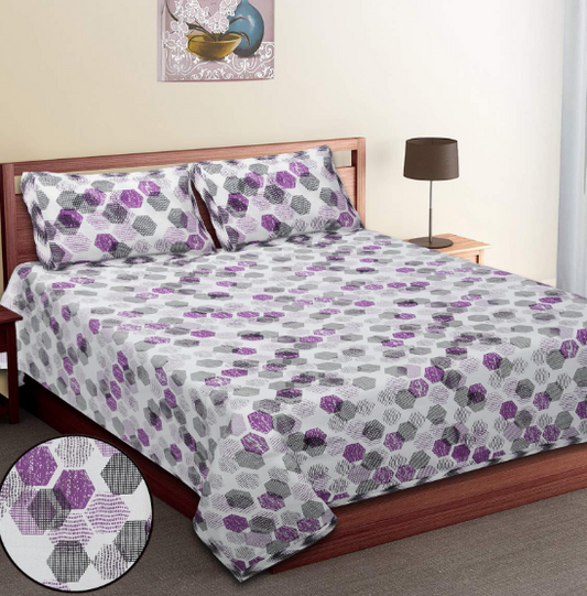 COTTON DOUBLE BEDSHEET (1+2)