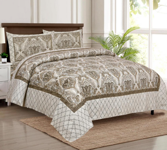 COTTON DOUBLE BEDSHEETS (1+2)