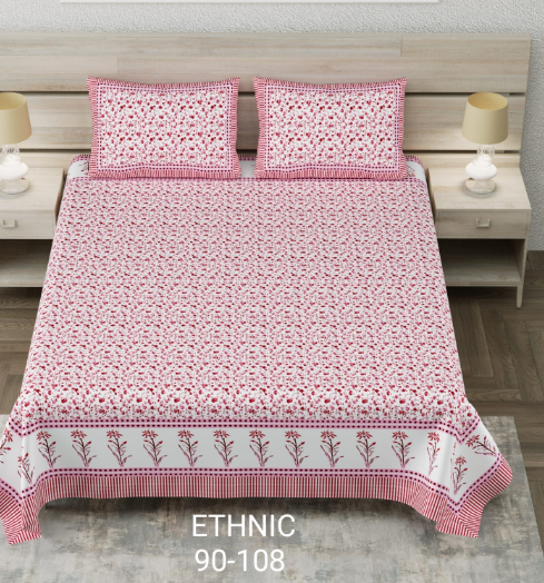 COTTON DOUBLE BED BEDSHEET