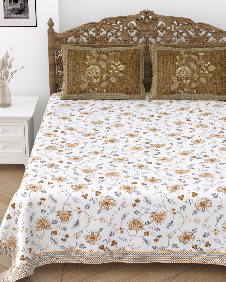 COTTON DOUBLE BEDSHEETS (1+2)