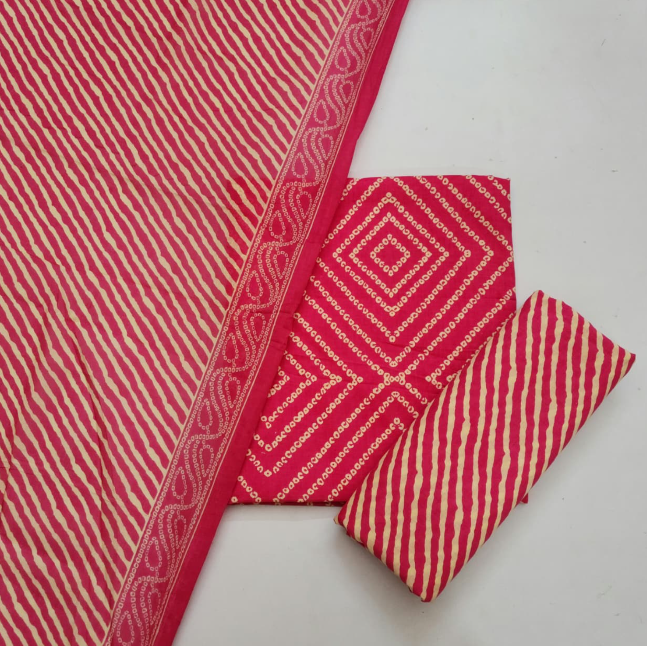 Cotton Dress Material With Dupatta
