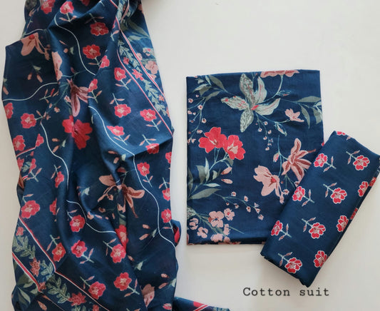Cotton Dress Material With Dupatta