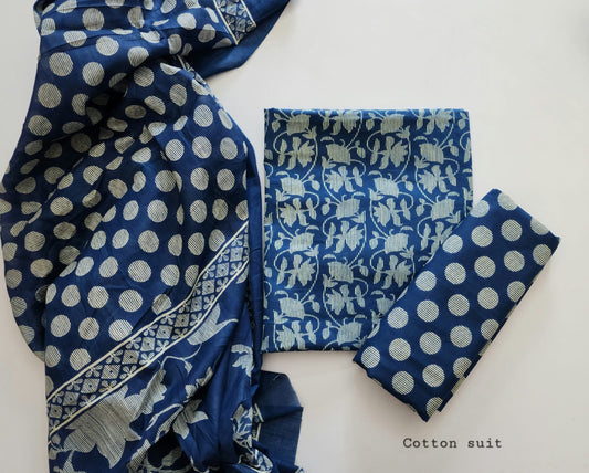 Cotton Dress Material With Dupatta