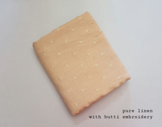 Linen With Butty Embroidery