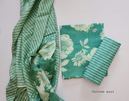 Cotton Dress Material With Dupatta