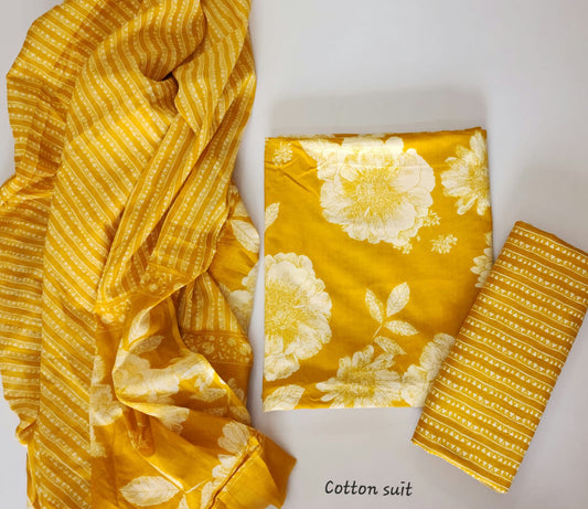 Cotton Dress Material With Dupatta