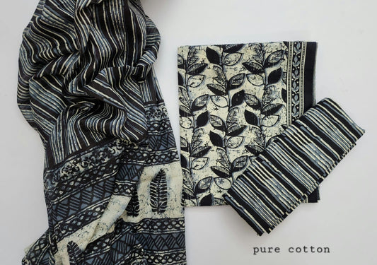 Cotton Hand Block Printed Dress Material