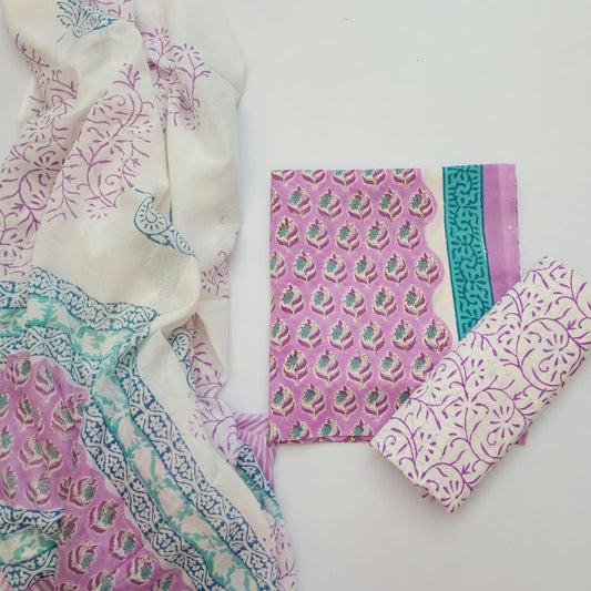 Cotton Dress Material With Dupatta