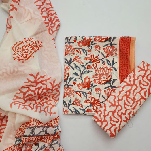 Cotton Dress Material With Dupatta