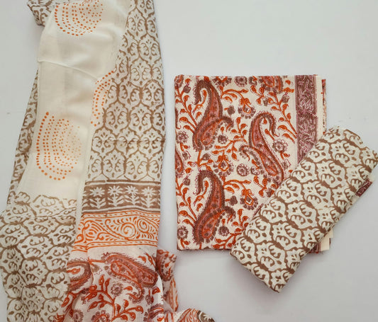 Cotton Kantha Dress Material