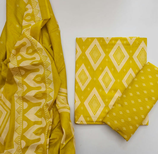 Cotton Dress Material With Dupatta