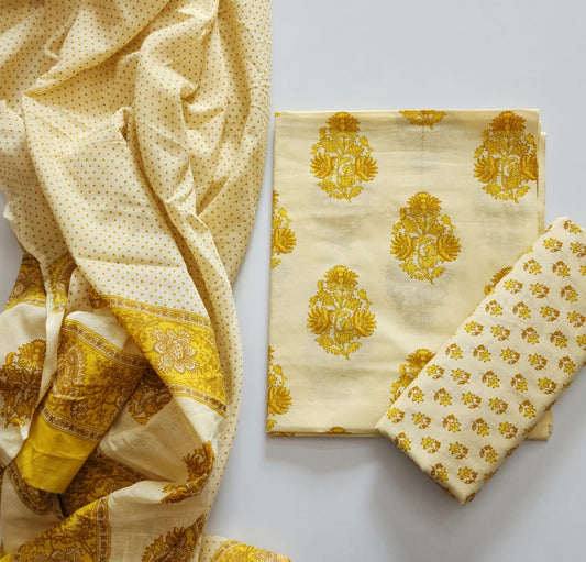 Cotton Dress Material With Dupatta