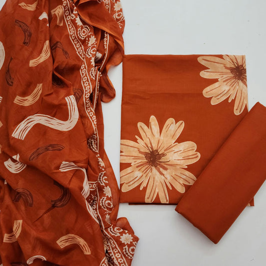 Cotton Unstitched Suit Set